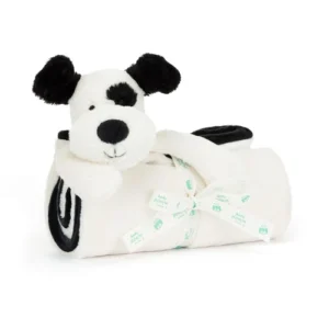 Bashful Rufferty Black & Cream Puppy Blankie