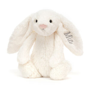Personalized Bashful Cream Bunny Medium